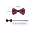 thumbnail image 3 of INSPIRE CHIC Men's Two-Color Cross Vintage Bow Tie for Banquet Wedding Party and More Red-Blue One Size, 3 of 4