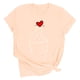 thumbnail image 5 of RKSTN Valentine Gifts Women's Valentine's Day T Shirts Oversized Crewneck Valentines Graphic Print Short Sleeve Shirt Womens Casual Solid Round Neck Plus Size Loose Fits Tee Top Summer Clothes, 5 of 7