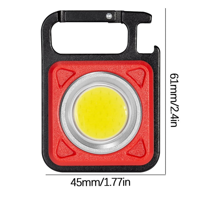 Kyusrd Offres d'Été pour Patio Extérieur! Porte-Clés Portable à LED Rechargeable pour Camping d'Urgence en Plein Air, Course, Randonnée