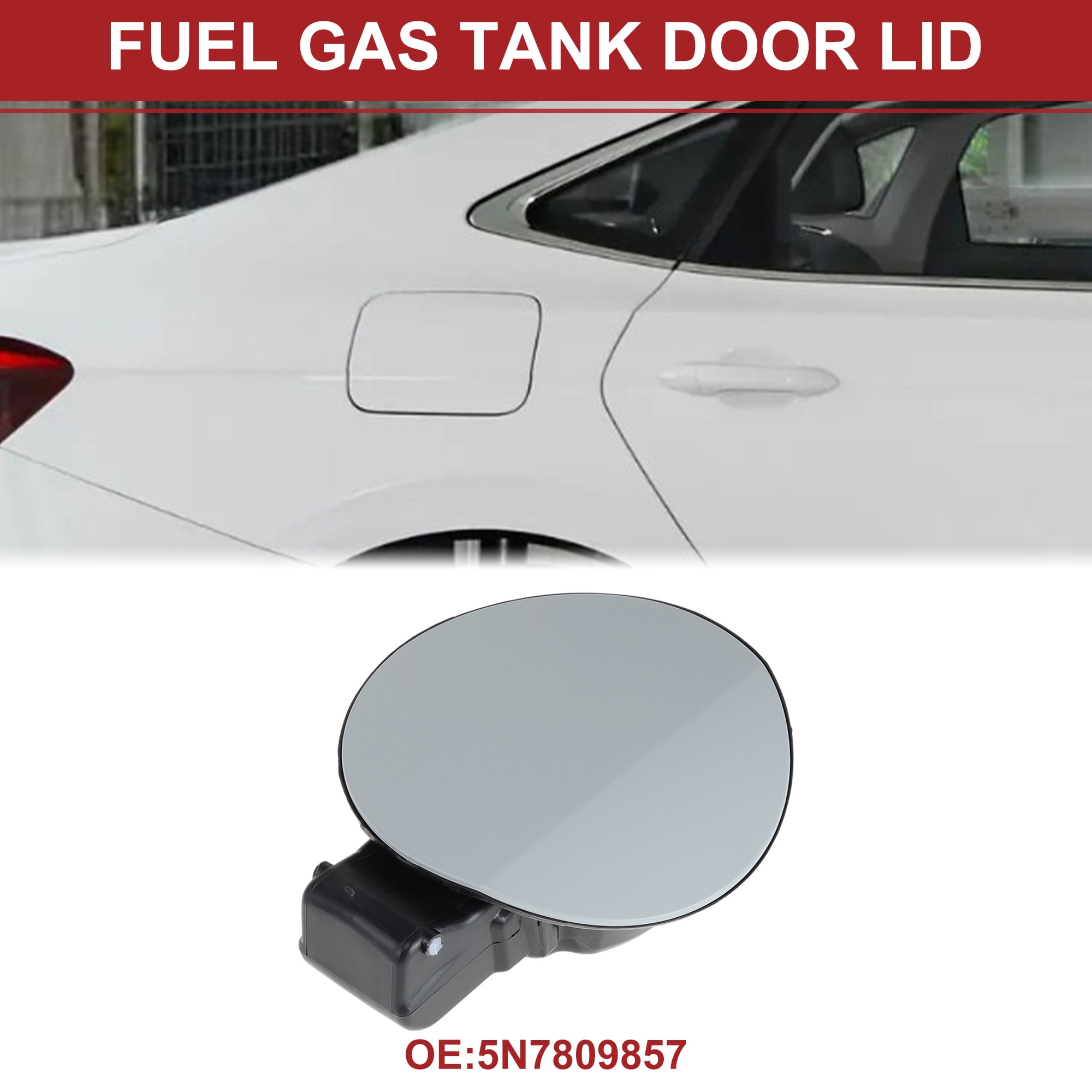 Unique Bargains Fuel Tank Door Cap for Volkswagen Tiguan 2010-2019 Filler Flap Cover Blue