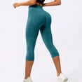 thumbnail image 2 of iHPH7 Capri Leggings Anti Cellulite Compression 3D Leggings Women Butt Lifting Tummy Control with Resistance Bands Sky Blue L, 2 of 3