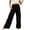 Black, variant on Women Solid Overall Capri Pants Pocket Design Bib Style Relaxed Fit Lightweight Summer Casual Trousers Gray XXL