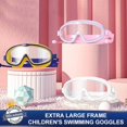 thumbnail image 1 of Kids Big Frame Swimming Goggles With Earplugs Children's Anti-fog Swimming Glasses Boys Girls Pool Beach Eyewear Swim Goggles, 1 of 5