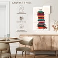 thumbnail image 5 of Elephant Stock Read More Book Stack Wall Art - Vertical Multi Panel Canvas - Living Room Wall Decor - Pop Culture Multi Panel - Orange And Black Decor - 24" x 38", 5 of 8