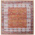 thumbnail image 1 of Tapis Oriental Turc Géométrique Orange Partout Usé, 1 of 5
