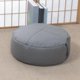 thumbnail image 3 of Puf de mesa suave y perezoso estilo japonés otomano para sala de estar, asiento de suelo, muelle gris oscuro, 3 of 8