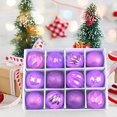 thumbnail image 5 of Juego de 12 adornos de bolas para árbol de Navidad, juego de bolas irregulares de lujo en caja de presentación para árbol de Navidad, 5 of 5