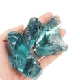 thumbnail image 4 of Uxcell Fire Glass for Fire Pit, 1.97"-3.15" High Luster Reflective Glass Rocks, Turquoise, 4 of 5