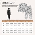 thumbnail image 3 of KLL Snake Print Women's Long Sleeve Pajamas with Pants Sleepwear Loungewear 2 Set-Large, 3 of 7