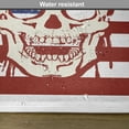 thumbnail image 6 of Ambesonne American Flag Place Mats Set of 4, Skull Flowers, Standard Size, Red White, 6 of 6