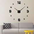 thumbnail image 3 of Reloj Digital de pared para sala de estar, pegatina de espejo acrílico para jardín grande, decoración para dormitorio, 3 of 5