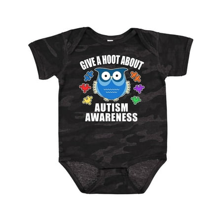 

Inktastic Give a Hoot about Autism Awareness Gift Baby Boy or Baby Girl Bodysuit