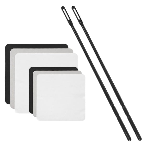 Kit de limpieza para flauta (2 varillas y 6 paños) para instrumentos de viento madera, accesorio para interior de flauta, kit de mantenimiento.
