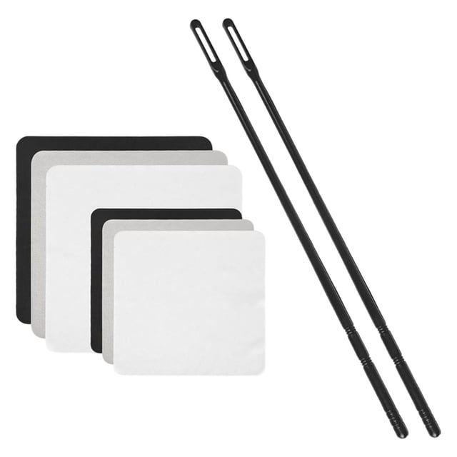 MERIGLARE Flute Cleaning Kit Cleaning Supplies Upkeep Tools 2 Rods & 6 Cleaning Cloths