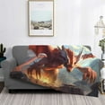 thumbnail image 6 of Throw Blanket for Couch - Ferocious Dragon Fury Soft Comfy Lightweight Cozy Warm Throw Blanket, Fuzzy Plush Flannel Blanket & Throws for Sofa and Bed All Season, 6 of 8