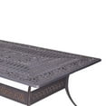 thumbnail image 3 of 108 Inch Arbor Rectangular Metal Outdoor Dining Table, Large, Gunmetal Gray, 3 of 5