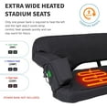 thumbnail image 4 of Heated Bleacher Loveseat for 2 Persons with Back Support, Oversized Stadium Seats Heated 3 Levels Extra Wide Heated Seat for Bleachers, Portable Stadium Chair for Sports Events, Hiking - 2PCS, 4 of 9