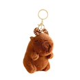 thumbnail image 3 of Esquirla Capybara Keychain Backpack Decoration Keyring for Children Adults Kids Plaid bow, 3 of 8