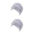 thumbnail image 2 of Sonducket Head Wrap Estilo simple Sólido Ajustable Turbante Multicolor Atractivo Accesorios para el cabello Decoración Día de San Valentín Gris 2Conjunto, 2 of 6