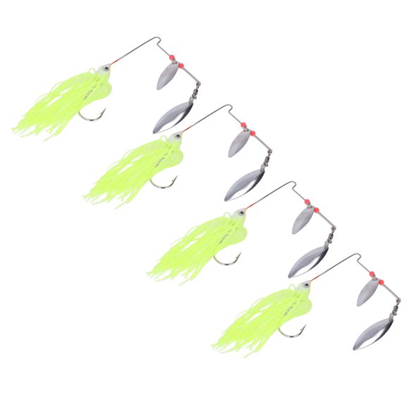 Fishing Rotating Sequin,4pcs Fishing Rotating Sequin Fishing Lures Wobbler Spinnerbait Convenient Use