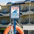 thumbnail image 1 of Nade en su propio riesgo Pintura de estaño de estilo Vintage Funny Vintage Señal de letreros de placa resistente a la intemperie para la piscina de la Estilo F, 1 of 8