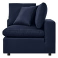 thumbnail image 4 of Modular Lounge Sofa Corner Chair, Blue Navy, Fabric, Modern Contemporary, Outdoor Patio Balcony Cafe Bistro Garden Furniture Hotel Hospitality, 4 of 6