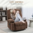 thumbnail image 5 of Newboti Furniture Power Lift Recliner Chair Sofa with Vibration Massage and Heat, Fabric Lift Chair for Elderly, Massage Recliner Chair with Remote Control, Side Pockets, Quick Assembly, Brown 90883, 5 of 10