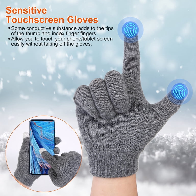 TeqHome Beanie Gloves Neck Warmer Set with Warm Acrylic Knit  display picture 3