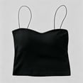 thumbnail image 2 of SHTXOZHI Basic Tank Tops for Women Spaghetti Strap Sleeveless Tanks Solid Color Layering Tank Tops for Summer, 2 of 6