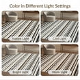 thumbnail image 7 of ODIKA 2'x3' Ultra-Soft Accent Mat, Under Faded Stripe Horizontal Striped Varied Width Band Doormat None Washable, Bare feet friendly, Easy Care Indoor rug for Bedside, Footrest, 7 of 7