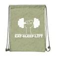 thumbnail image 2 of Cotton Motivational Gym Quote Bag, Gym Backpack with Inspirational Gym Quotes, 2 of 2