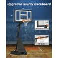 thumbnail image 6 of Cofiyard Portable Basketball Hoop, 44" Shatter-Proof Polycarbonate Backboard, 5.25-10FT Height Adjustable with Portable Wheels for Youth and Adults, 6 of 7