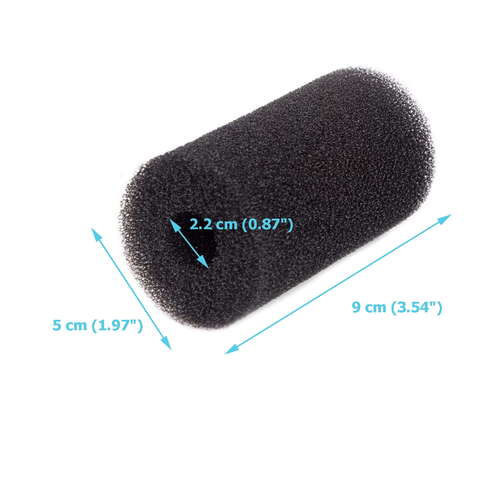 Qzbhct 3 Size 12 Pack Pre Filter Sponge Aquarium Intake High-Porosity Foam Roll Fish Tank Shrimp Beta Baby Fish Replacement Foam Cover Filtration Freshwater Saltwater 5-20 Gallons