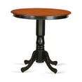 thumbnail image 4 of East West Furniture Jackson 5-piece Wood Dining Set with Stools in Black/Cherry, 4 of 4