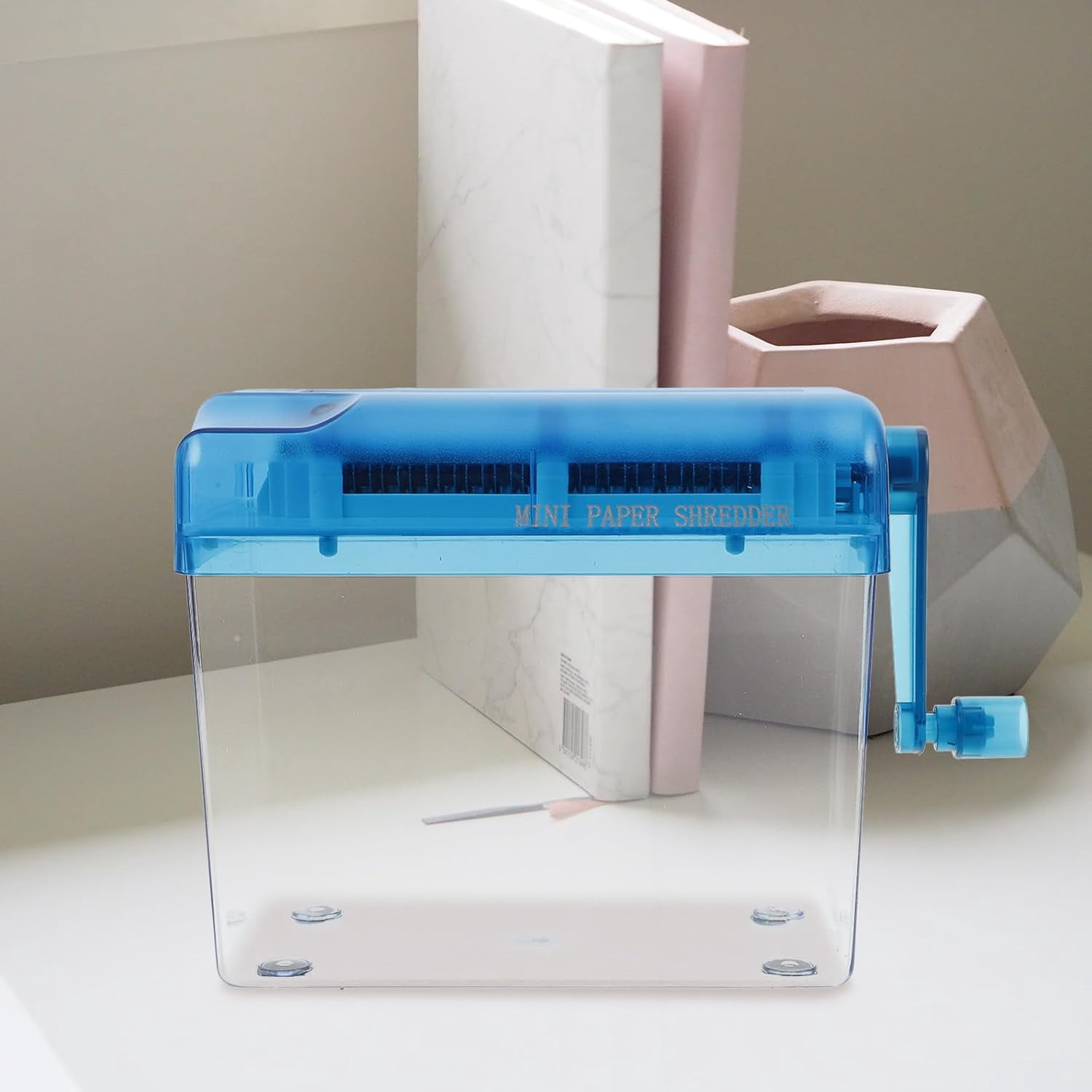 Manual Mini Paper Shredder A6 Desktop Handheld Documents Cutter Portable Office Home Paper Cutting Machine