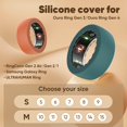 thumbnail image 2 of BO&DQQ Paquete de 15 protectores de silicona para anillos compatibles con Oura Gen 4/3, 2 of 6