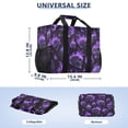 thumbnail image 3 of Large Capacity Handheld Storage Bag, Thickened Travel Organizer Bag for Picnic, Luggage & Clothing Purple Qi Skeleton, 3 of 7