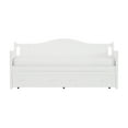 thumbnail image 2 of Hillsdale Furniture Staci Arched Wood Twin Daybed with Trundle, Classic White, 2 of 16