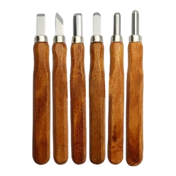 Wood Carving Set, Whittling Knife, Wood Working Tools, Hand Carving Kit for Printmaking, Cork Carving, Amateur and Experienced Woodcarving Enthusiasts,6 Pcs