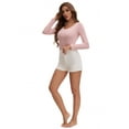 thumbnail image 5 of Unique Bargains Women's Long Sleeve Shapewear Tummy Control M Pink, 5 of 6