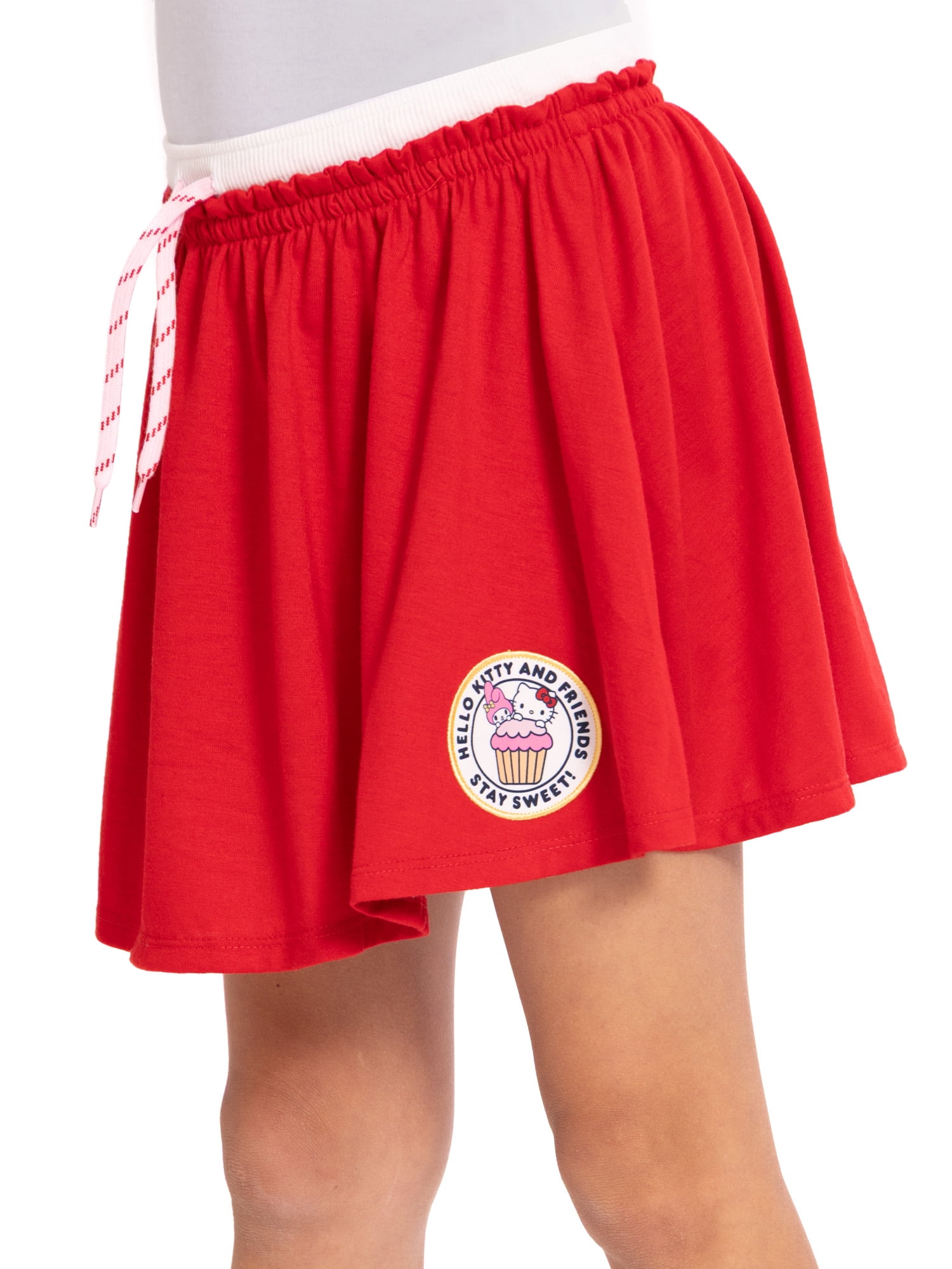 Wonder Nation x Hello Kitty Girls Double Waistband Skort, Sizes 4-16