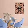thumbnail image 2 of FCXZI Raccoon Mushrooms Leaves Canvas Wall Art Decor for Home Living Room Bedroom Office, Perfect Gift for Various Occasions, Easy to Hang and Enhance Room Atmosphere, Waterproof and UV, 2 of 5