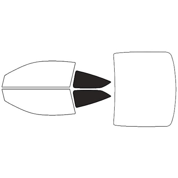 Rvinyl Window Tint Kit Compatible with Honda Accord 2013-2017 (Coupe) - Back Precut Kit - 20%