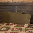 thumbnail image 2 of VHC Brands Tea Cabin Rustic Standard Green Plaid Pillow Case Set of 2 Cotton Rectangle Bedroom Decor, 2 of 7