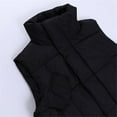 thumbnail image 6 of Noarlalf Puffer Vest Women Womens Vest Womens Vest Stand Collar Zip up Sleeveless Padded Gilet Coat with Pockets Black S, 6 of 9