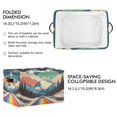 thumbnail image 2 of Yayeee 2 Pack Canvas Storage Basket with Handles for Shelves Fabric Bins Closet Organizer, Colorful Road at Night, 2 of 8