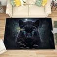thumbnail image 1 of 3x5 Rug, Panther Door Mat Washable Non Slip Soft for Entryway, Jungle Animal Rug, Leopard Cheetah Carpet, Panther Home Decor & Gifts, 1 of 7