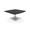 Asian Night w/Silver Base, variant on 42" Boat Shaped Coffee Table With Square Metal Base Reception Table