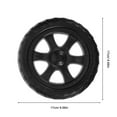 thumbnail image 4 of NUOLUX Shopping Cart Wheel Black 2Pcs 6.7X6.7X1.4In, 4 of 6