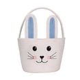 thumbnail image 3 of CoreLiving Large Woven Easter Basket with Handles Empty Bunny Basket for Boys Girls Easter Egg Holding Basket for Gifts Spring Party Favor Container Storage, 3 of 9